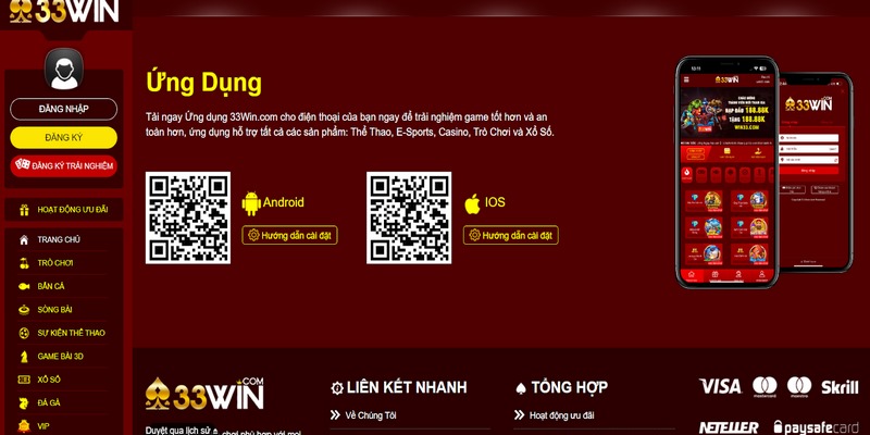 Tải app 33win chỉ với vài thao tác cơ bản là anh em đã có một ứng dụng hoàn hảo